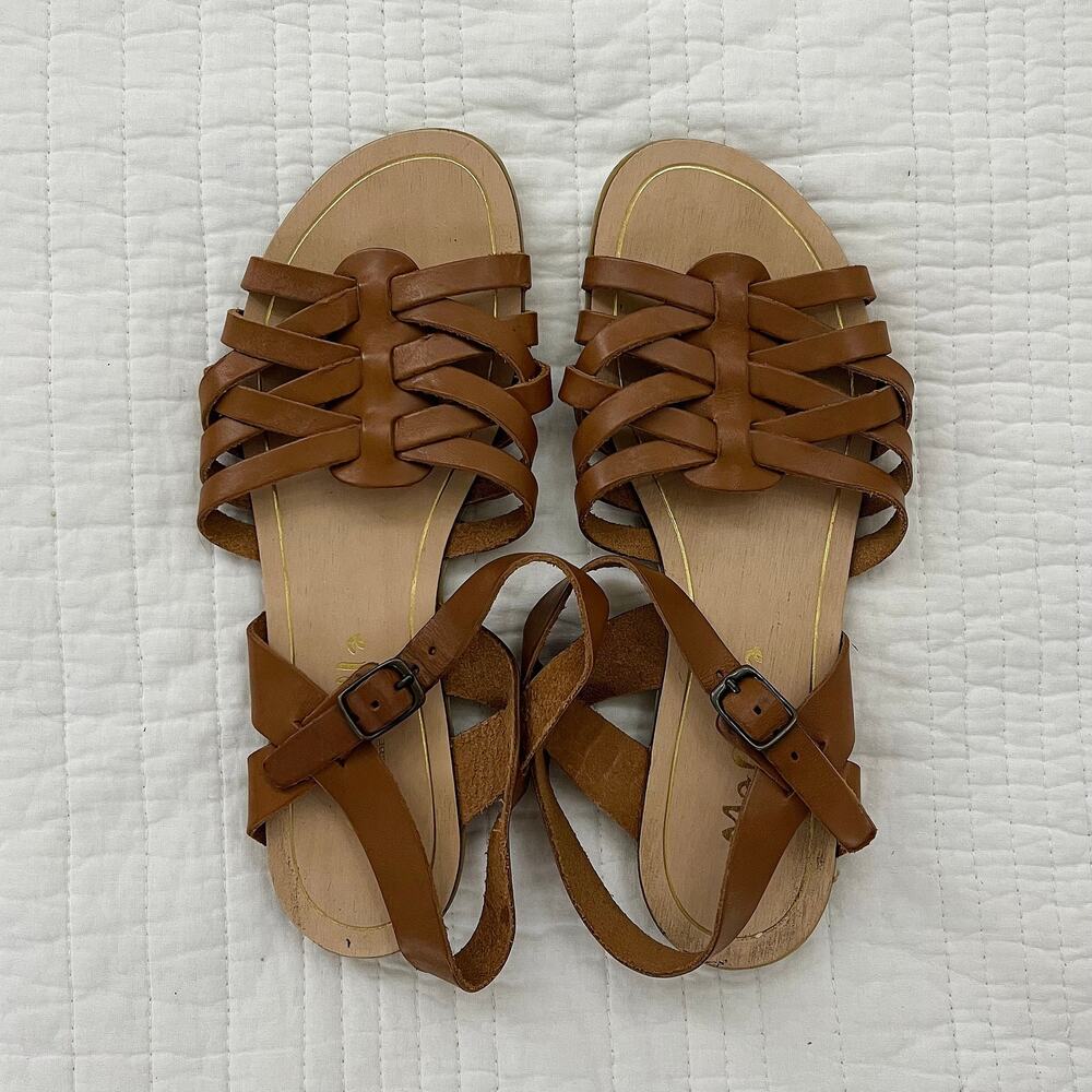 Mariella Brown Strappy Sandals Women's Size 7.5/8